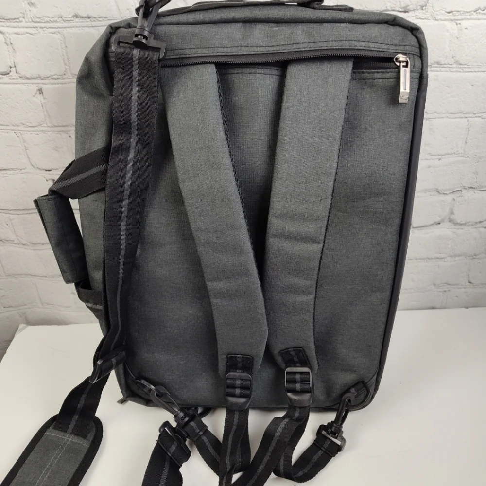 SOLO New York Duane Hybrid BLACK Briefcase Backpack 15.6